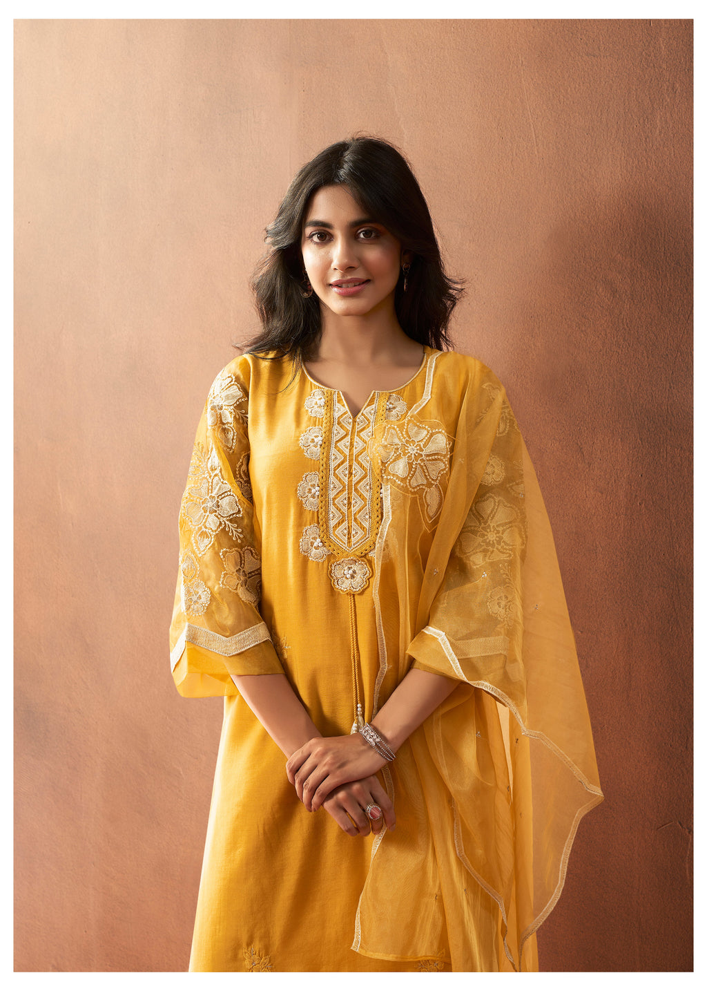 BUSHRA AMBER Lawn FULL WORK SUIT SET