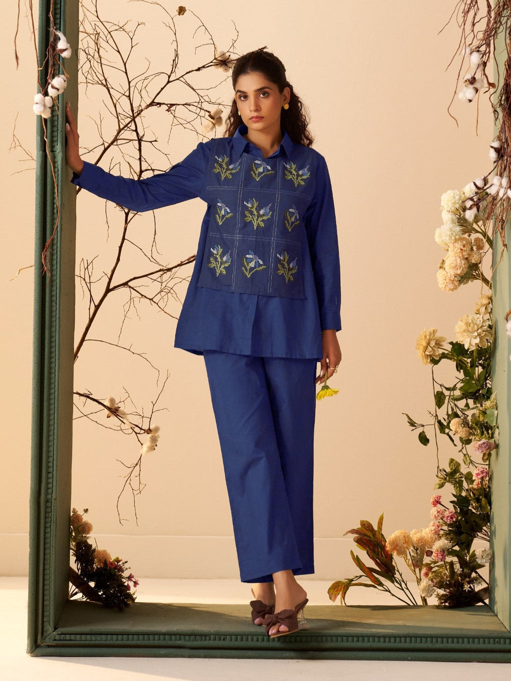 Tisca bondi embroidery co-ord set