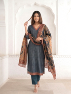 Katy Midnight Printed Suit Set