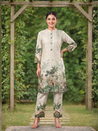 Shanti Fauna Printed Work Co-ord Set