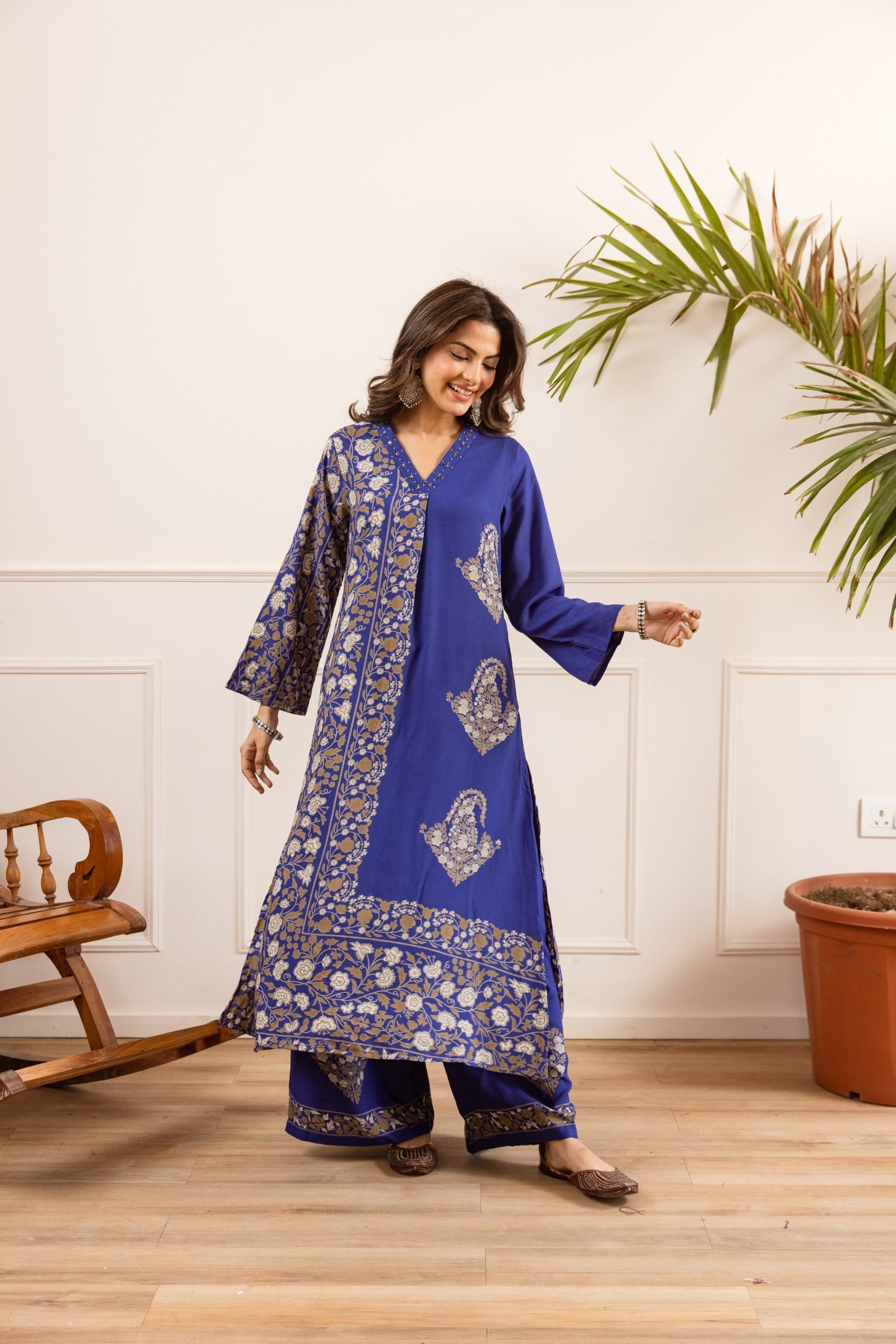 Karen Twilight printed cotton Kurta pant set