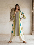 Virosh mantis printed cotton kurta pant set