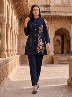 Gaur berry embroidery cotton co-ord set