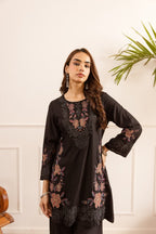 Karen irium embroidery cotton co-ord set
