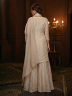 Haniya Pearl Full Work Premium Gharara Set