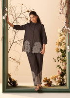 Tisca raven embroidery co-ord set
