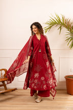 Karen melon cotton suit set