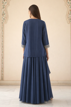 Rasā Midnight Handwork Luxury Fusion Wear Set