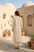 Sargi Harp embroidery Cotton kurta pant set