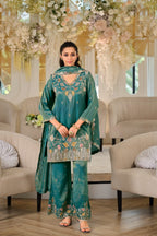 Areesa Teal full work suit set