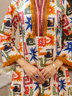 Karen Artsy cotton kurta pant set