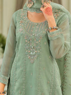 Adab minty full work suit set
