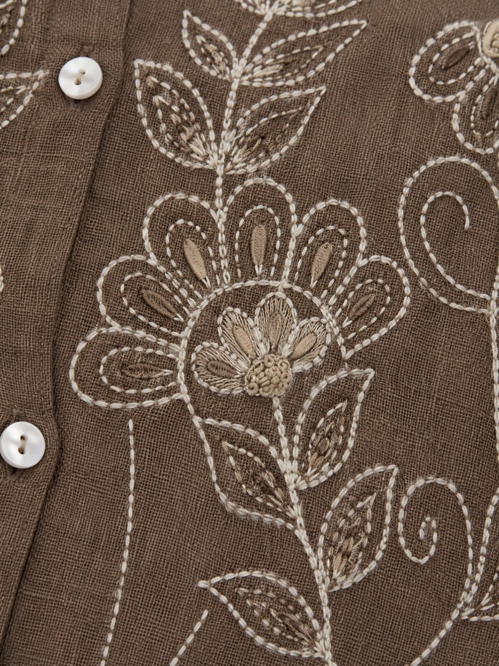 Mihika Hazelnut embroidery waist coat pant set