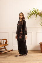Karen irium embroidery cotton co-ord set