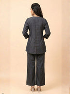Prisha heart denim co-ord set