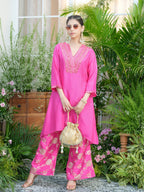 Meera Rose Premium Fusion Set with Jacquard Pants