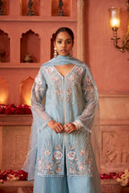 Mihika SoftBlue Full Work Suit set