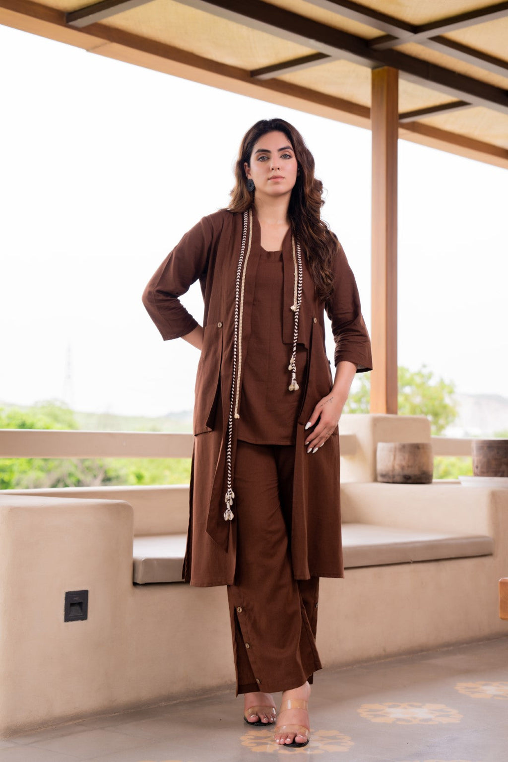 Akira hazel cotton 3 pc co-ord set
