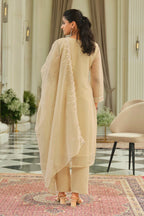 Adab caramel full work suit set