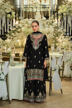 Areesa Jade Full Work Gharara Suit Set