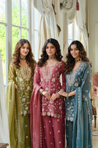 Adab Rouge Full Work Suit Set