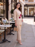 Hiral Tan Embroidery Co-ord Set