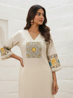 Virosh Pearl cotton kurta pant set