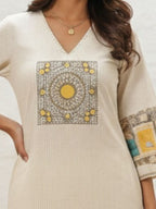 Virosh Pearl cotton kurta pant set