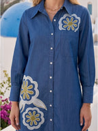Noya azure denim dress