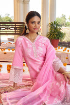 Grithav SoftPink Embroidered Lawn Suit Set