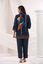 Jayti Azure Printed Muslin Co-ord Set