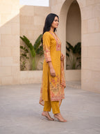 Krishvi Canary Printed Work Suit Set