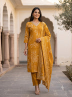 Myra Sunshine Printed Work Suit Set
