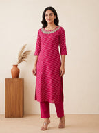 Pragya Punch Printed Work Kurta Pant Set