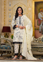 Sakshi Monochrome Cotton Suit Set
