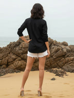 Ivanka Jet embroidery cotton shirt