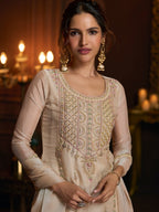Haniya Pearl Full Work Premium Gharara Set