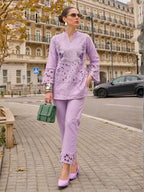 Anuja Orchid Embroidered Co-ord Set