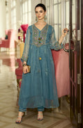 Prema hibis embroidery jacket suit set