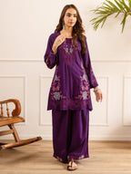 Karen grape embroidery cotton co-ord set