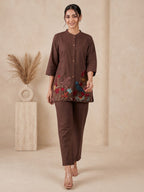 Gaur Hazel Embroidery Cotton Co-Ord Set