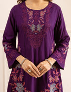 Karen grape embroidery cotton co-ord set