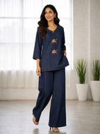 Prisha Denim Cotton co-ord set