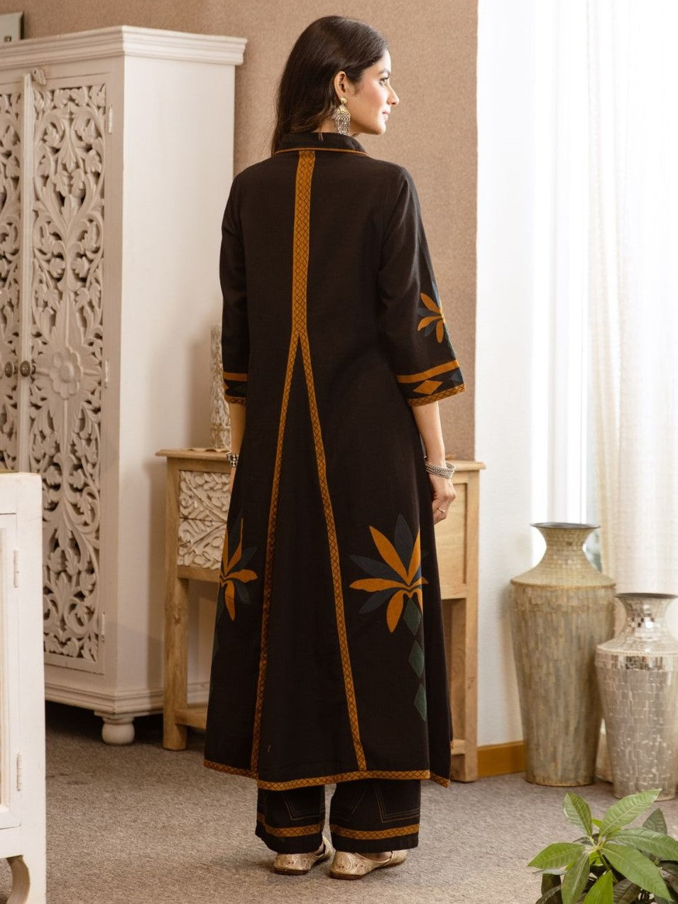 Karen sidian printed kurta pant set